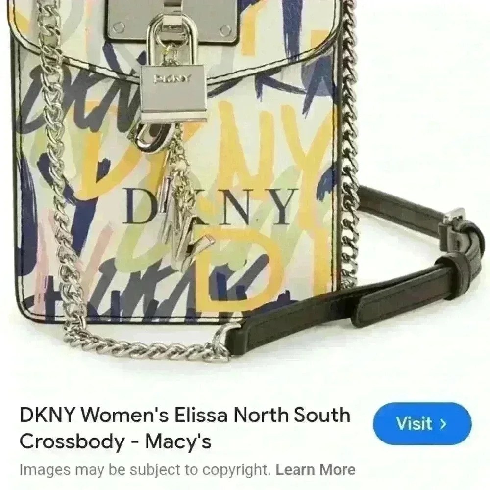 DKNY Elissa North South Crossbody. - Picture 13 of 16